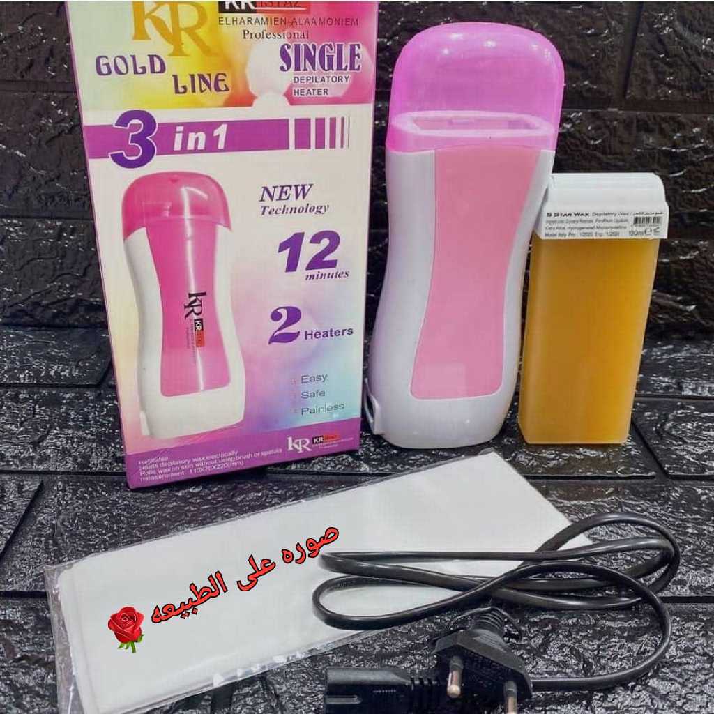 مجموعة وكس (3 في 1) جهاز الشمع لإزالة الشعر الايطالي الاصلي رقم 1