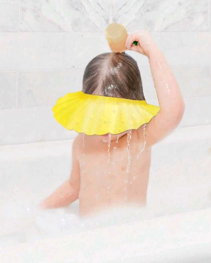 قبعة EVA لحماية الطفل من الماء أثناء الاستحمام