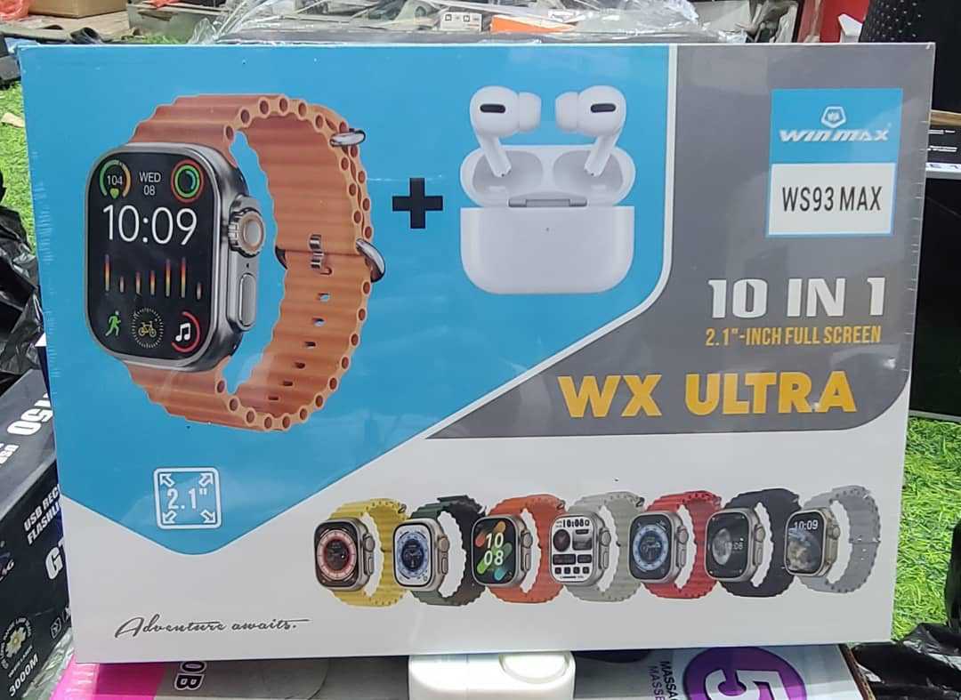 ساعةالذكية WX ULTRA ابو 7احزمة مع سماعة بلوتوث حديثة ايربودز