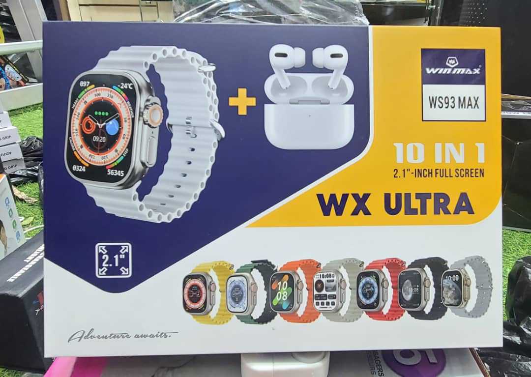 ساعةالذكية WX ULTRA ابو 7احزمة مع سماعة بلوتوث حديثة ايربودز